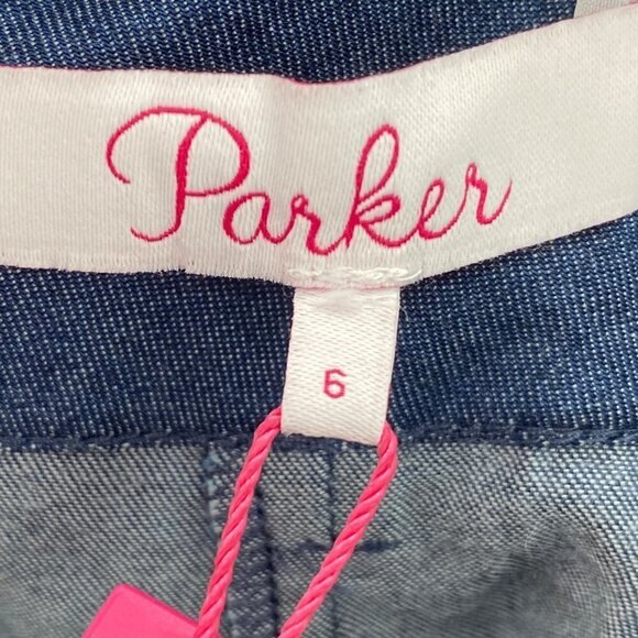 Parker Bow Short in Chambray Women's Size 6 - Picture 6 of 10